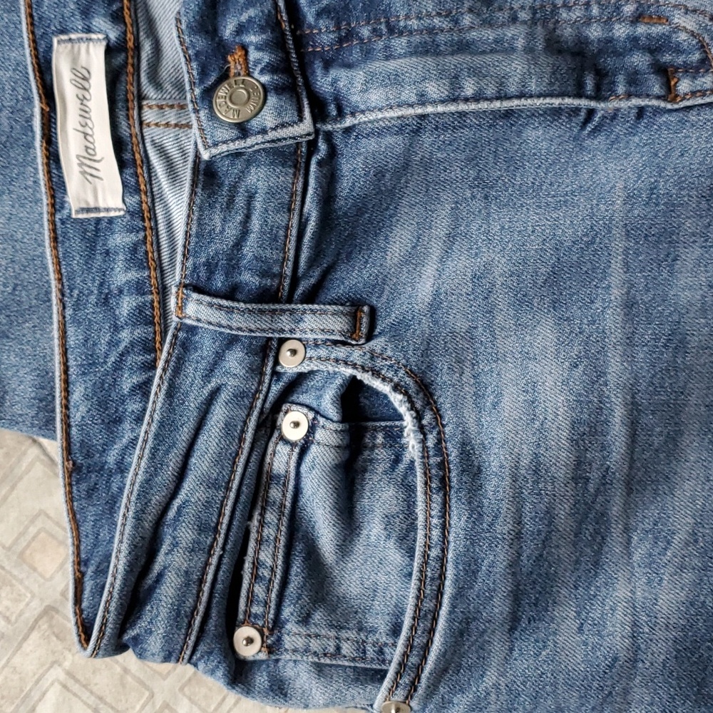 Madewell Jeans The Slim Boyjean Blue Denim - Picture 5 of 8